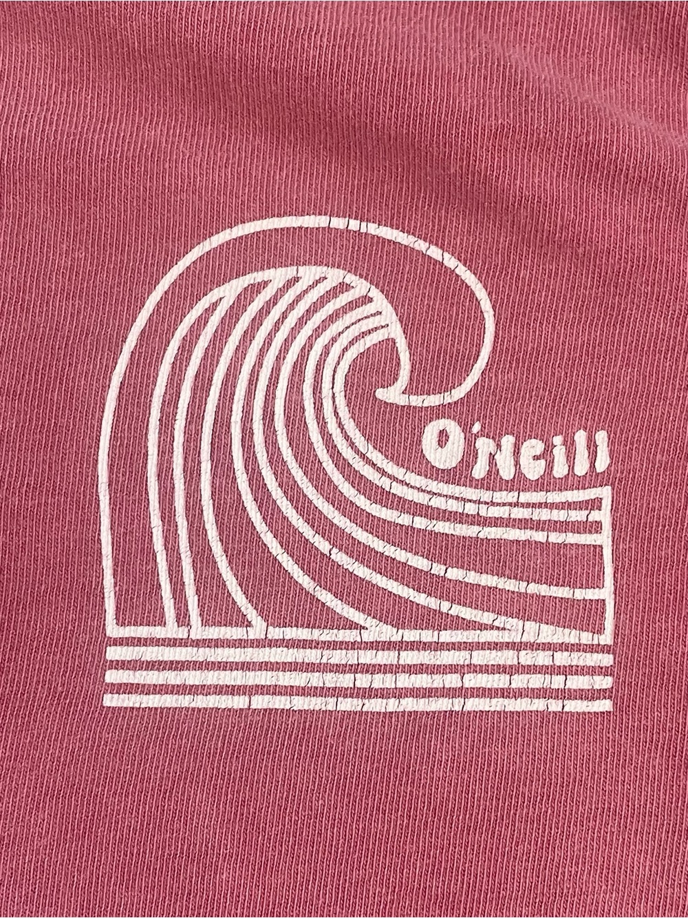 O'Neill Rose Pink Short Sleeve Tee with Wave Chest Logo